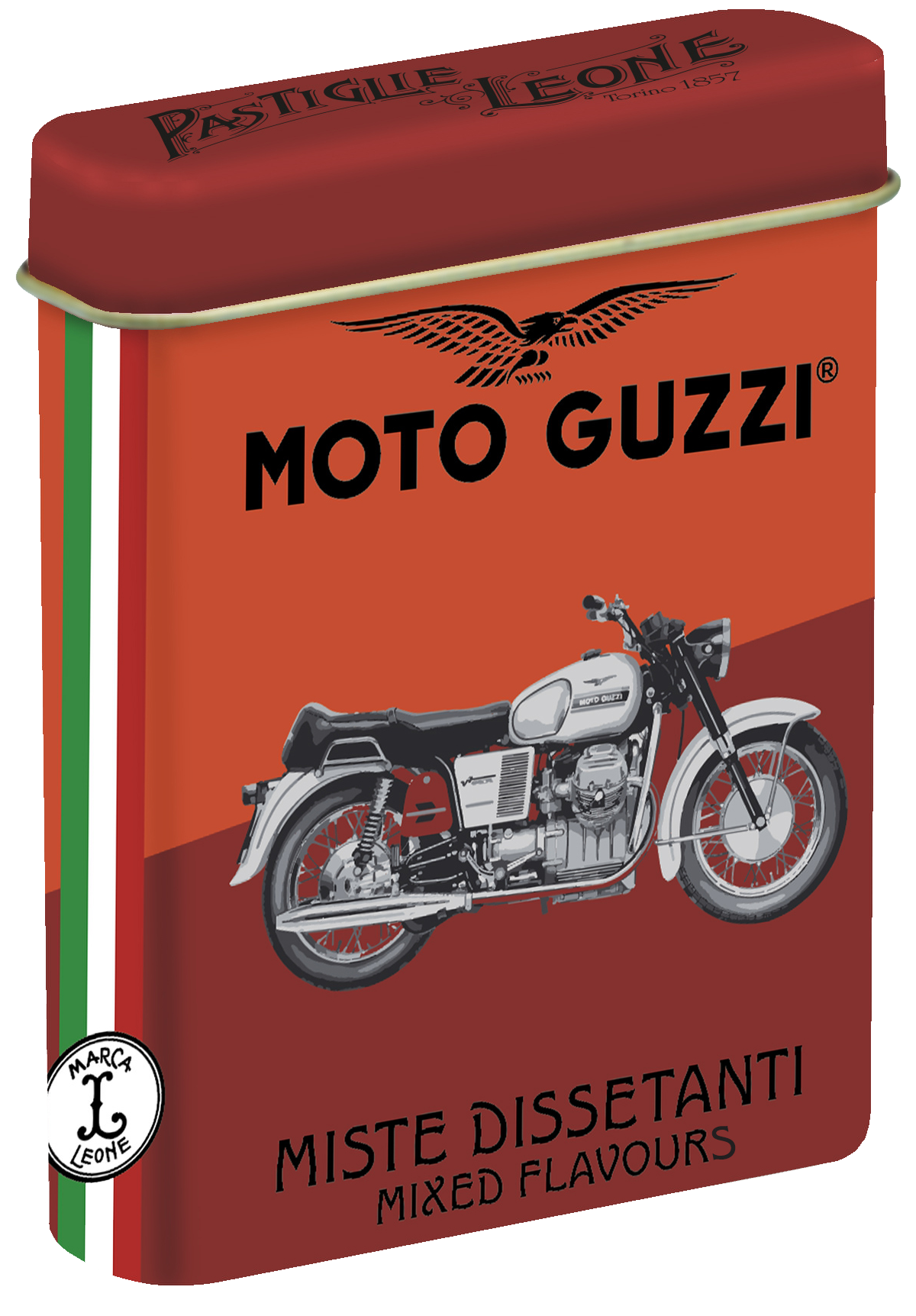 Piaggio-Moto-Guzzi-15g Pastiglie Leone Pastillen - verschiedene Geschmäcker "Moto Guzzi" 15g