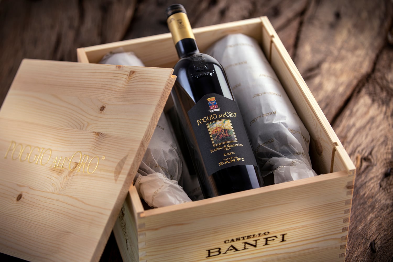 _DSC1595_SenzaAnnataUsnf9YljZfjGz Poggio all´Oro Brunello di Montalcino Riserva DOCG 2012 - 6 Flaschen in Original Holzkiste
