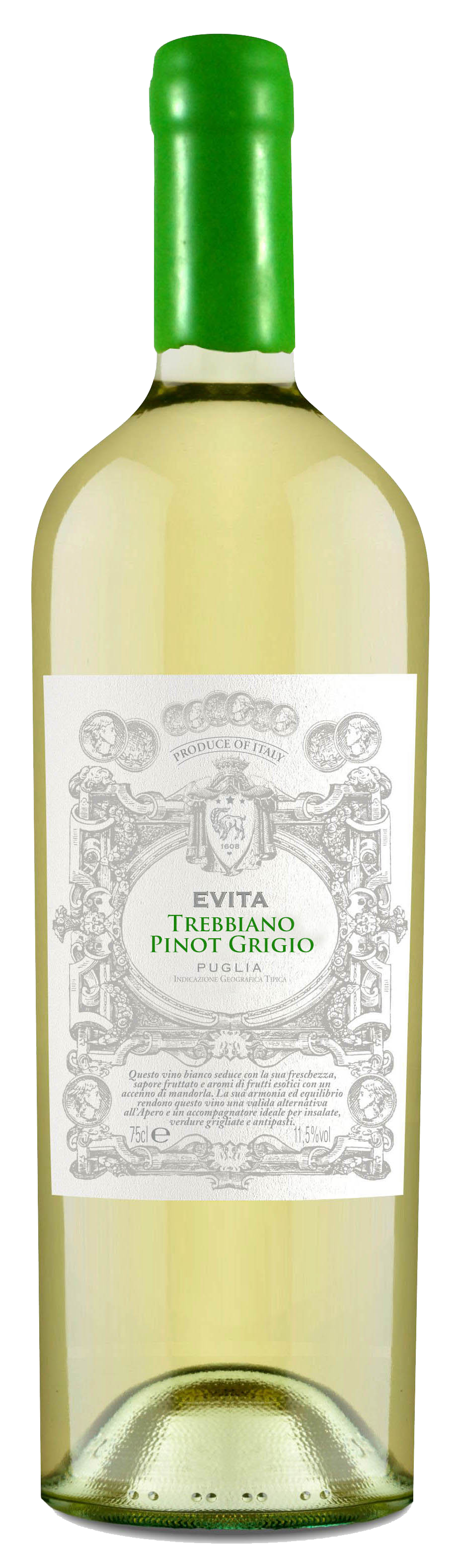 Abbildung-Evita-Trebbiano-Pinot-Grigio Evita Trebbiano Pinot Grigio IGT Puglia 2019