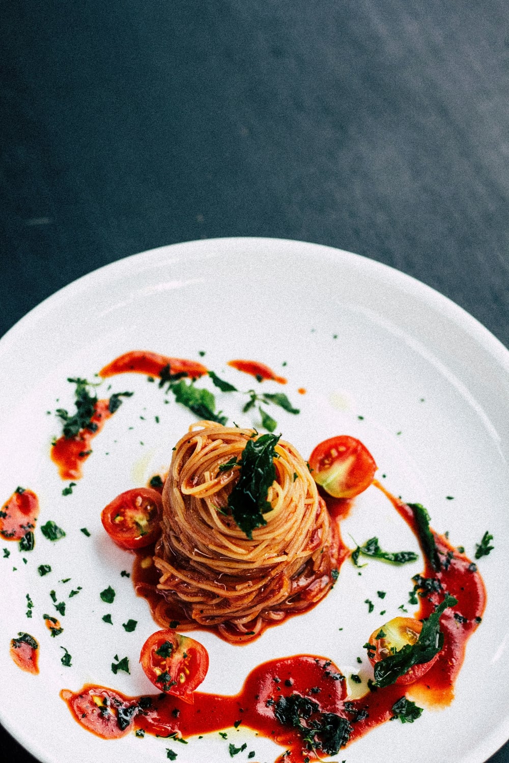 Spaghetti mit Tomatensauce