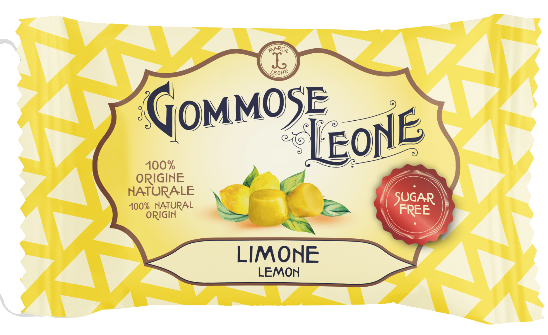 Gommose-senza-zuccheri-Zitrone-35g Zuckerfreie Gummibonbons mit Zitronengeschmack