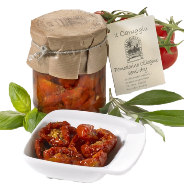 Pomodorini ciliegino semi-dry - halbgetrocknete Tomaten